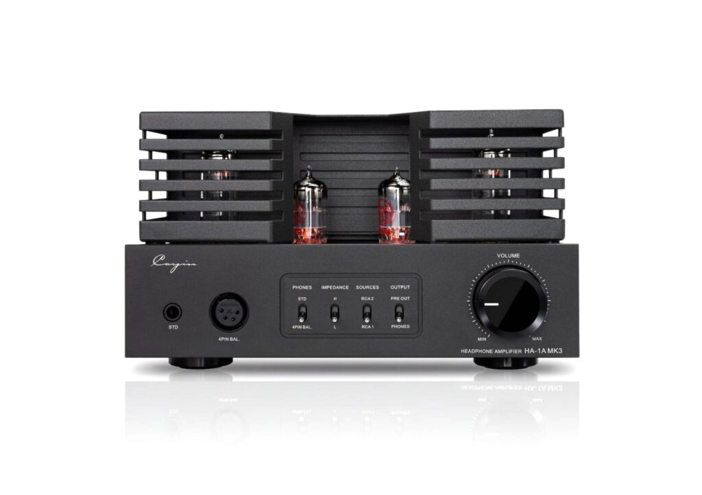 Cayin HA-1A MK3 – vue frontale, finition Noir
