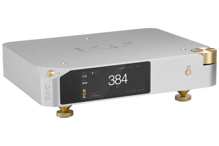 LAiV Harmony 2 DAC R-2R in finitura silver, vista frontale